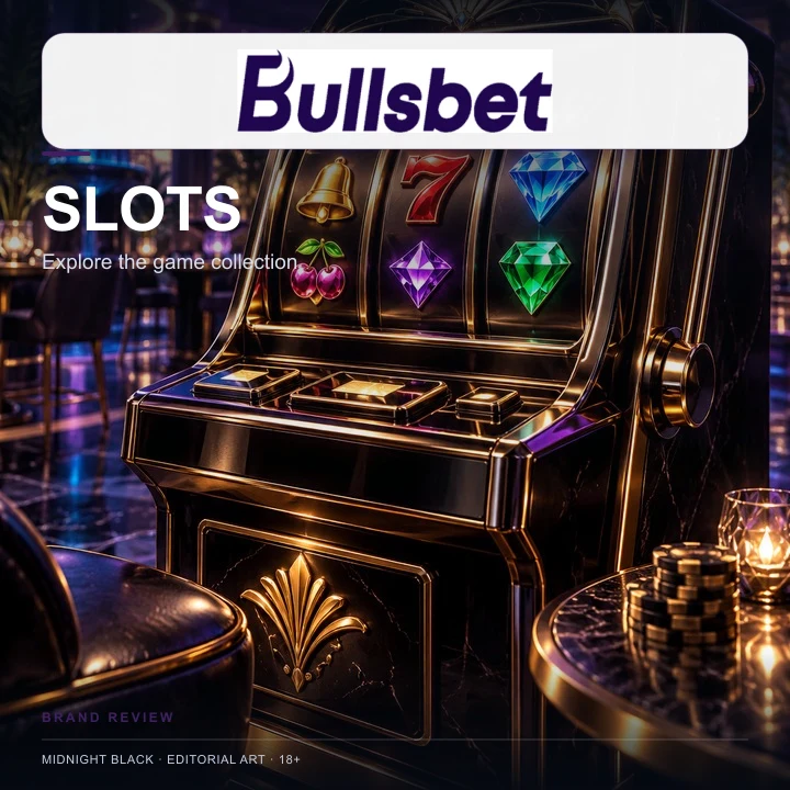 Slots em Bullsbet: o RTP de cada jogo aparece no menu de informações.