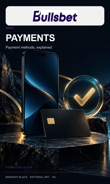 Pagamentos em Bullsbet: deposite e saque com métodos no seu nome.