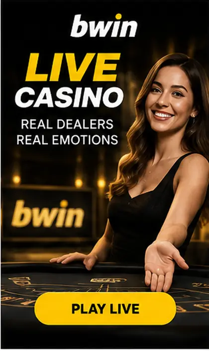 Casino en vivo de bwin: mesas con crupier real.