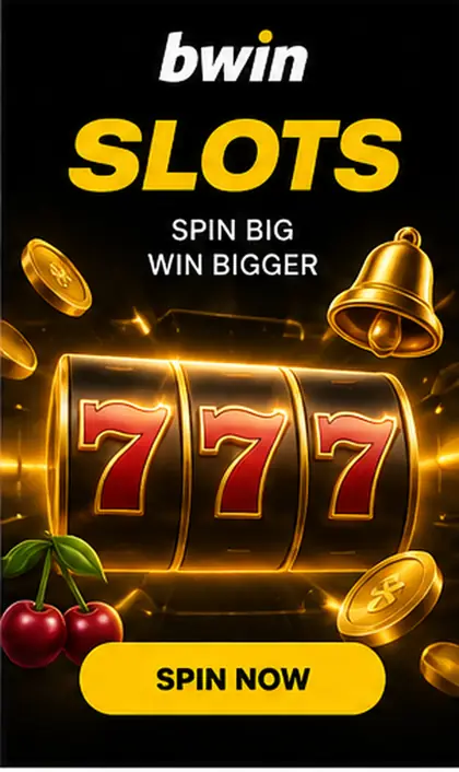 Tragamonedas en bwin: el RTP de cada juego se ve en su menú de información.