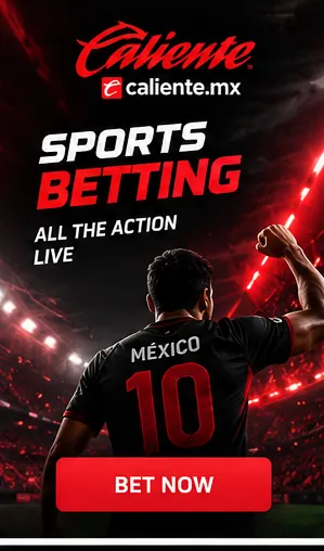 Caliente también acepta apuestas deportivas; el bono de casino y el de deportes suelen ser distintos.