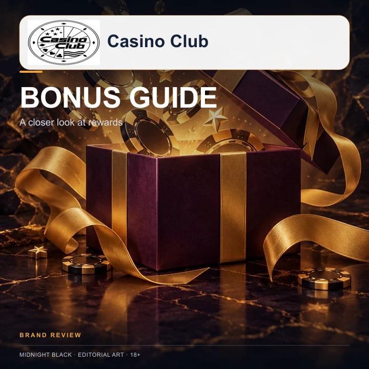 Oferta de bienvenida de Casino Club Online. Antes de aceptarla, revisa el rollover y la apuesta máxima.