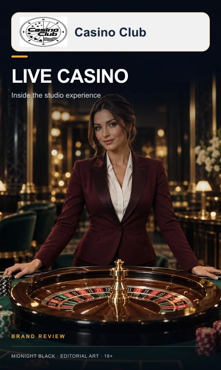 Casino en vivo de Casino Club Online: mesas con crupier real.