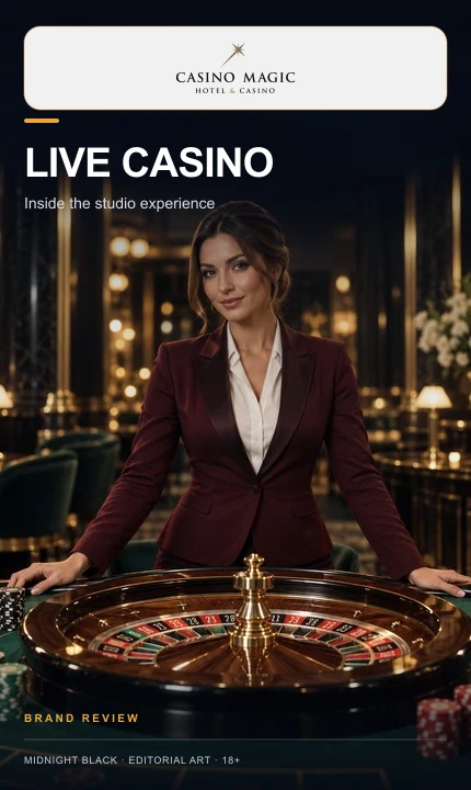 Casino en vivo de Casino Magic Online: mesas con crupier real.