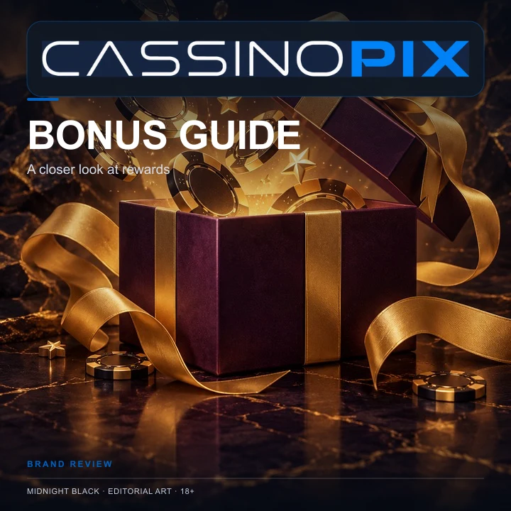 Oferta de boas-vindas de Cassino Pix. Antes de aceitar, confira o rollover e a aposta máxima.