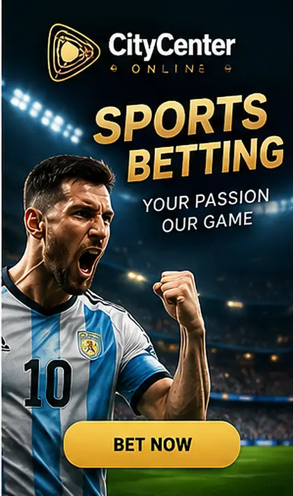 City Center Online también acepta apuestas deportivas; el bono de casino y el de deportes suelen ser distintos.