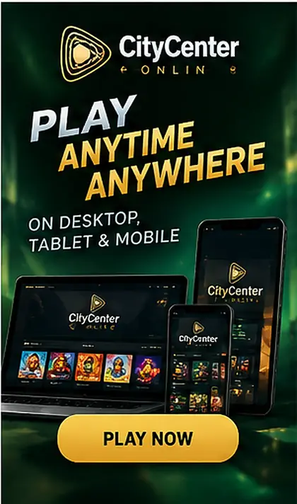 City Center Online en el celular: funciona desde el navegador, la app es opcional.