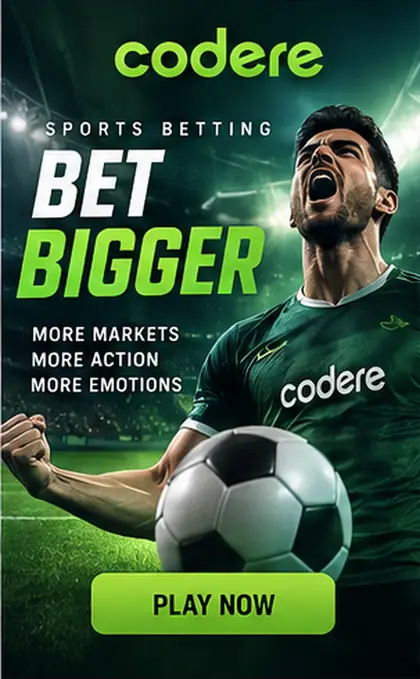 Codere también acepta apuestas deportivas; el bono de casino y el de deportes suelen ser distintos.