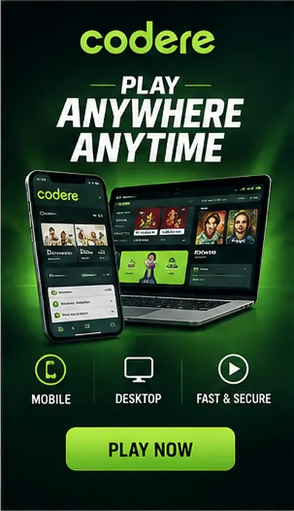 Codere en el celular: funciona desde el navegador, la app es opcional.