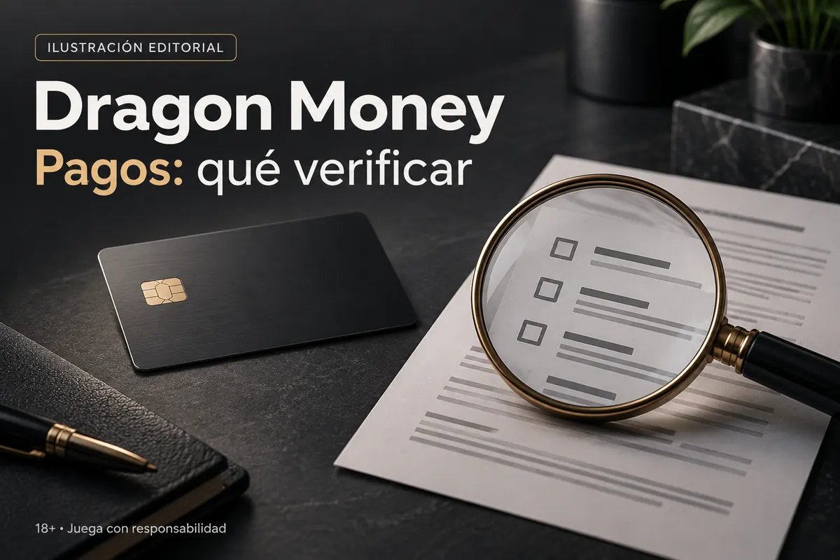 Pagos en Dragon Money: qué verificar antes de depositar y retirar. Ilustración editorial.