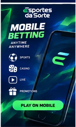 Esportes da Sorte no celular: funciona pelo navegador, o app é opcional.