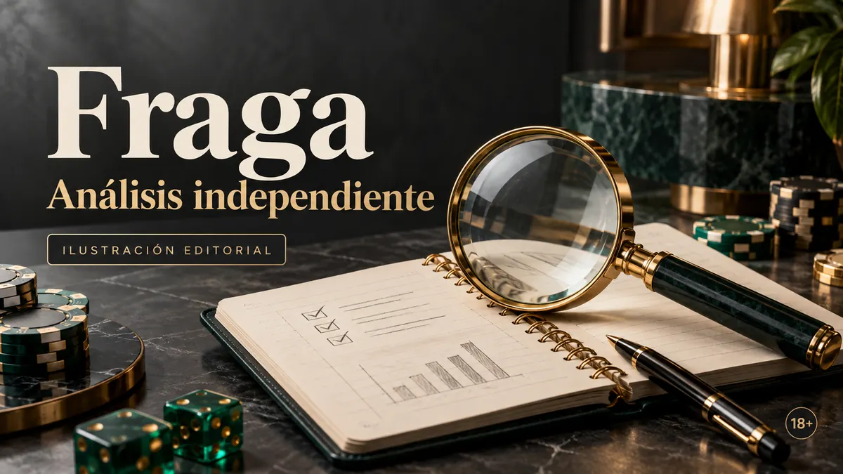 Análisis independiente de Fraga Casino: lo que revisamos antes de recomendarlo. Ilustración editorial.