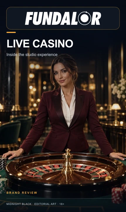 Casino en vivo de Fundalor: mesas con crupier real.
