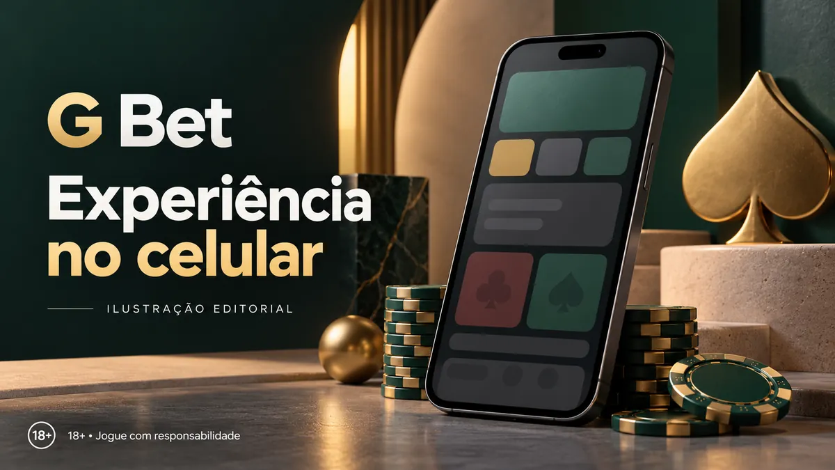 Celular de tela genérica entre fichas e um ás de espadas dourado