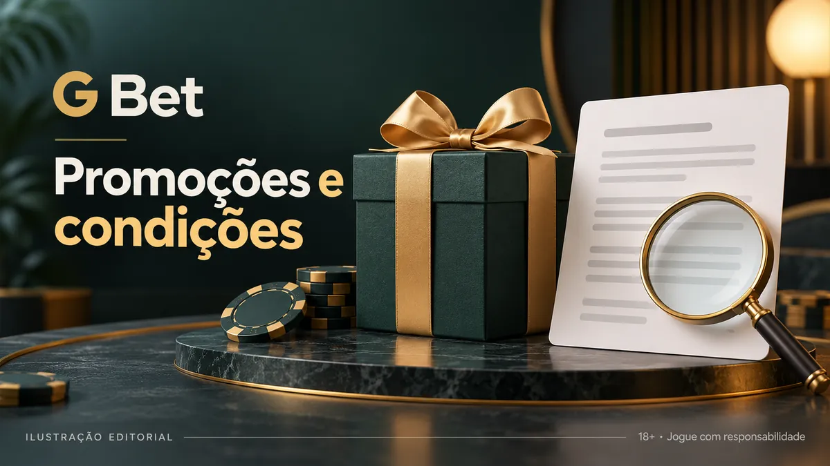 Presente verde com laço dourado, documento e lupa