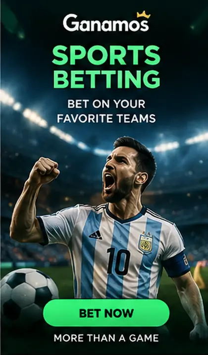 Ganamos también acepta apuestas deportivas; el bono de casino y el de deportes suelen ser distintos.