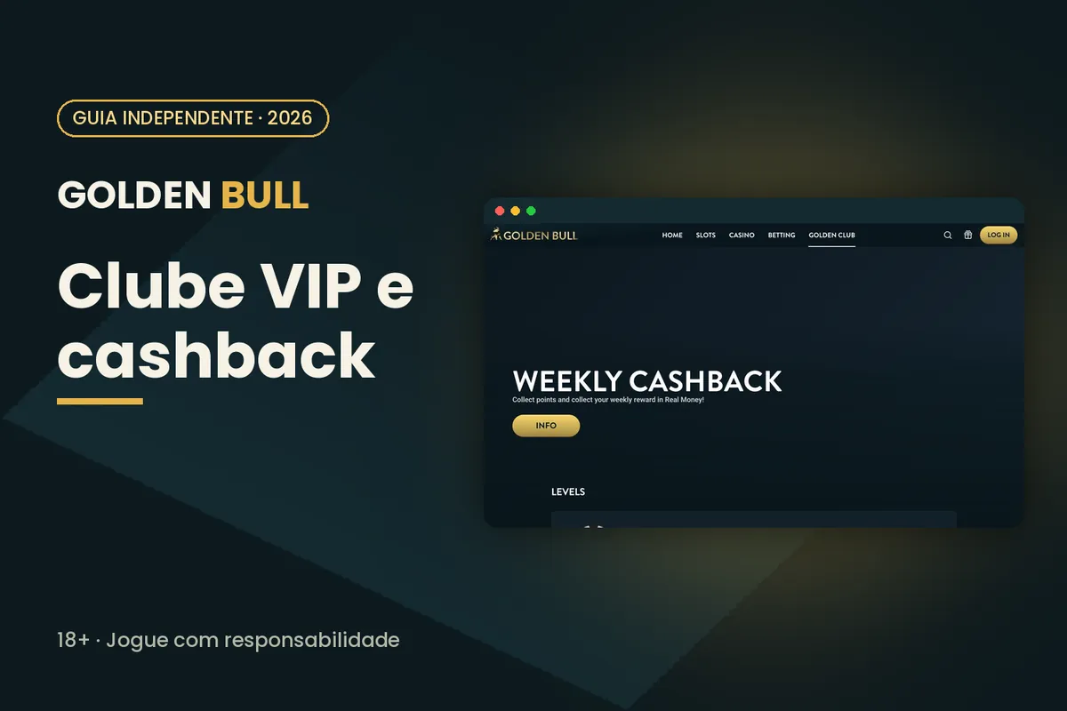 Capa 'Clube VIP e cashback' com a página do clube de fidelidade de goldenbull.es