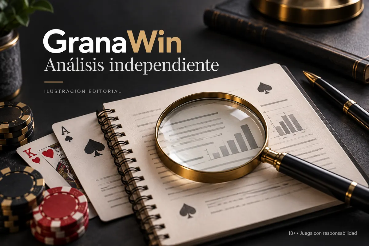 Análisis independiente de GranaWin: lo que revisamos antes de recomendarlo. Ilustración editorial.