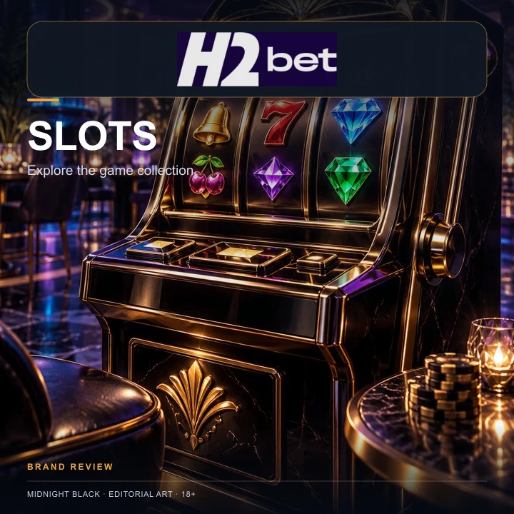 Slots em H2bet: o RTP de cada jogo aparece no menu de informações.