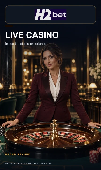 Cassino ao vivo de H2bet: mesas com crupiê real.