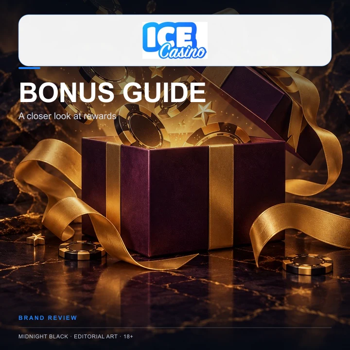 Oferta de boas-vindas de Ice Cassino. Antes de aceitar, confira o rollover e a aposta máxima.