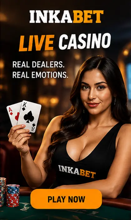 Casino en vivo de Inkabet: mesas con crupier real.