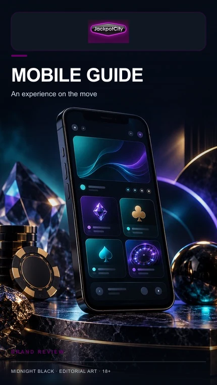 JackpotCity en el celular: funciona desde el navegador, la app es opcional.