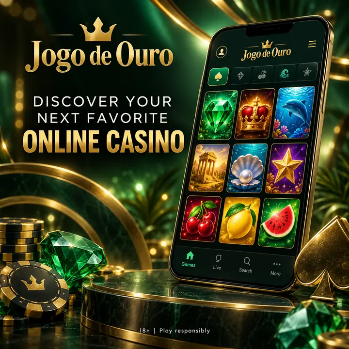 Promoção de Jogo de Ouro. Ilustração, não captura do site.