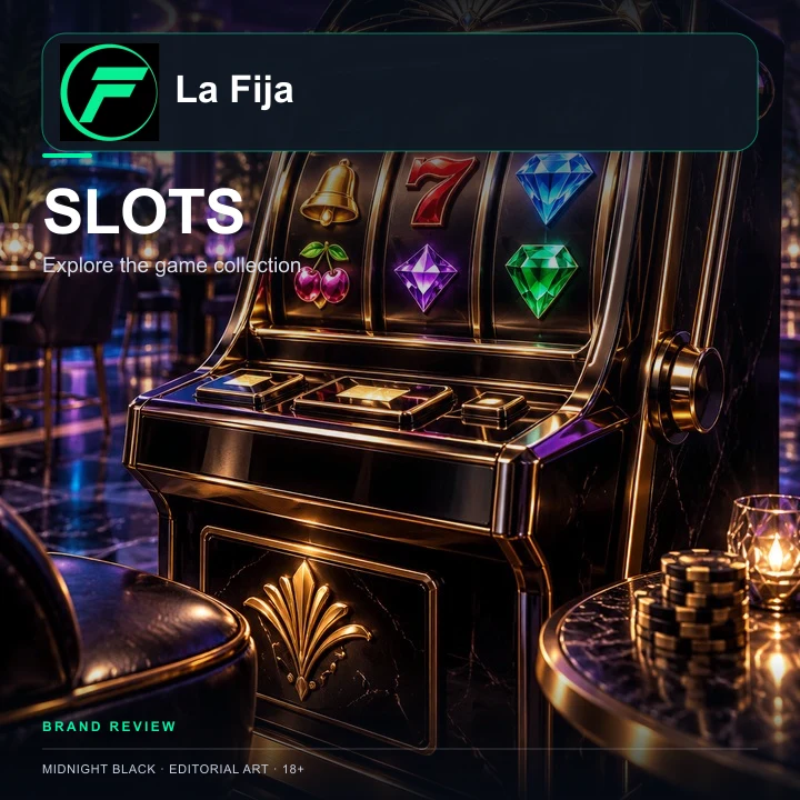 Tragamonedas en LaFija.com: el RTP de cada juego se ve en su menú de información.