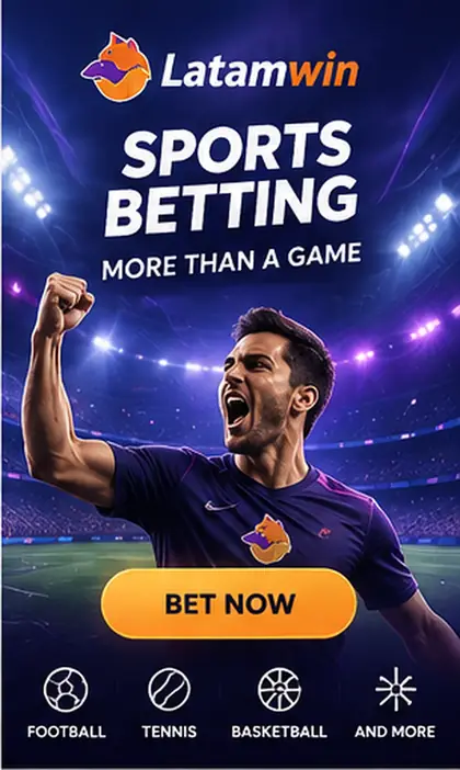 Latamwin también acepta apuestas deportivas; el bono de casino y el de deportes suelen ser distintos.