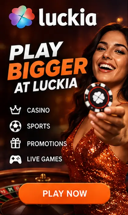 Luckia también acepta apuestas deportivas; el bono de casino y el de deportes suelen ser distintos.