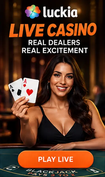 Casino en vivo de Luckia: mesas con crupier real.