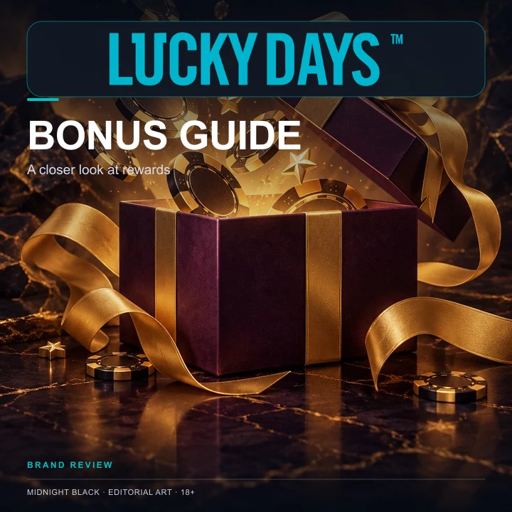 Oferta de bienvenida de Lucky Days. Antes de aceptarla, revisa el rollover y la apuesta máxima.
