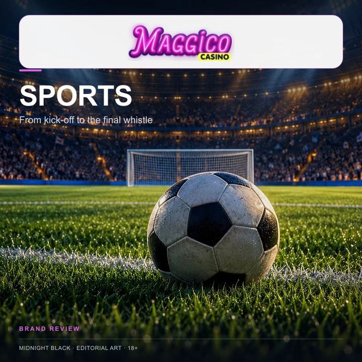 Maggico Casino también acepta apuestas deportivas; el bono de casino y el de deportes suelen ser distintos.