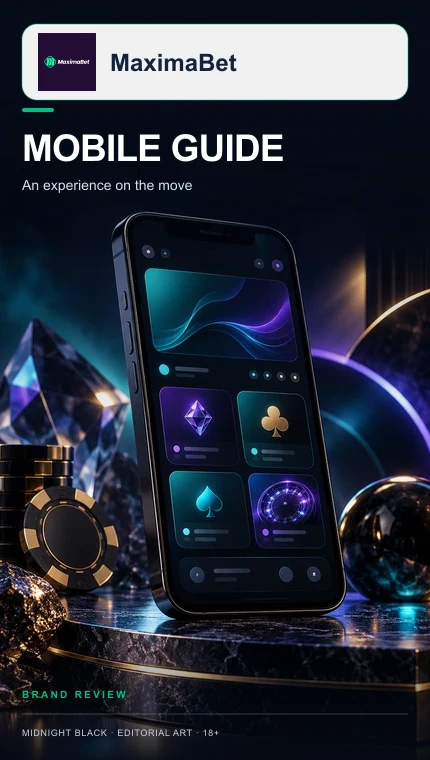 MaximaBet no celular: funciona pelo navegador, o app é opcional.