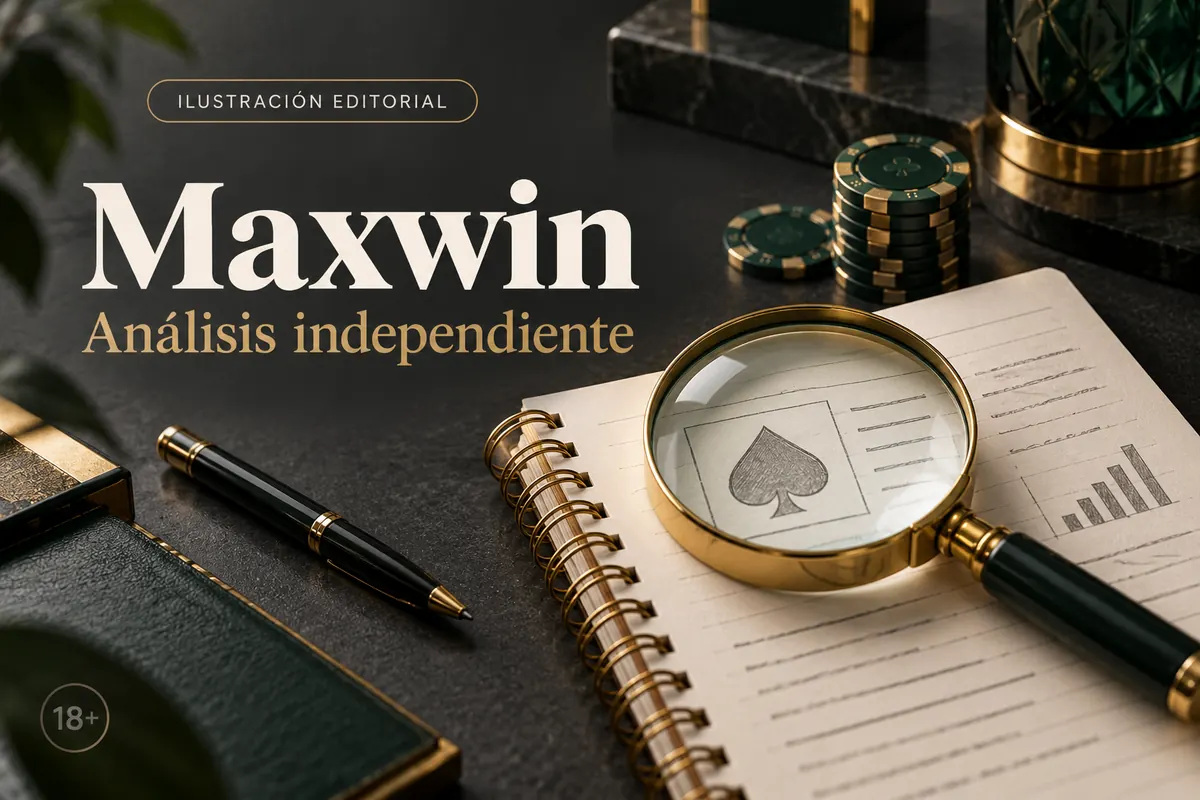 Análisis independiente de Maxwin Casino: lo que revisamos antes de recomendarlo. Ilustración editorial.