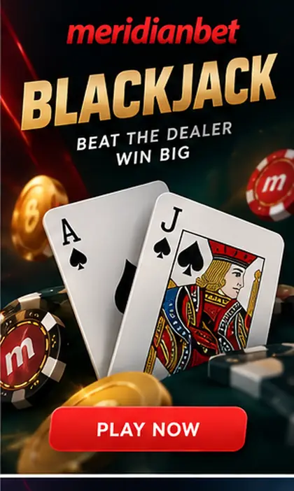 Casino en vivo de Meridianbet: mesas con crupier real.
