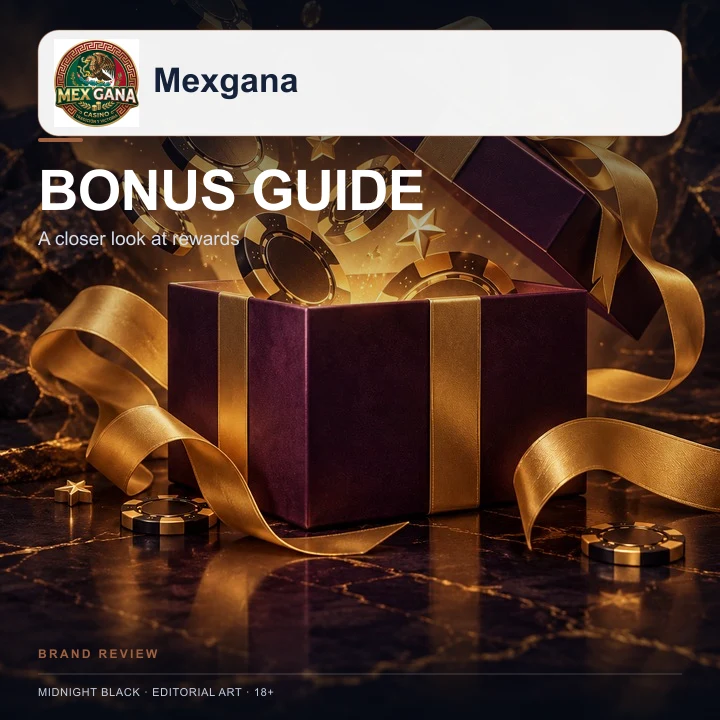 Oferta de bienvenida de MexGana. Antes de aceptarla, revisa el rollover y la apuesta máxima.