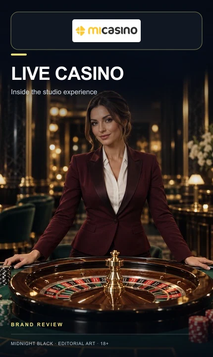 Casino en vivo de MiCasino: mesas con crupier real.