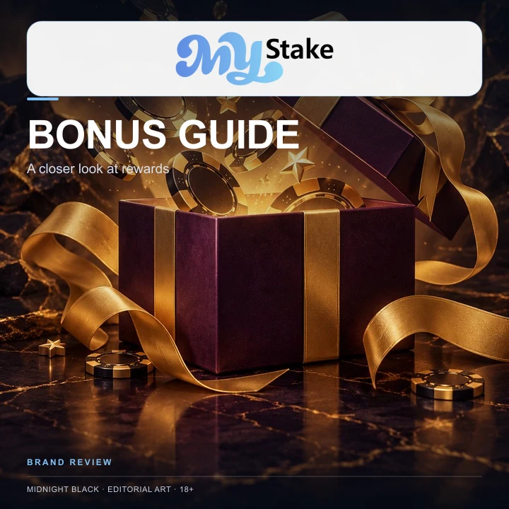 Oferta de bienvenida de MyStake. Antes de aceptarla, revisa el rollover y la apuesta máxima.