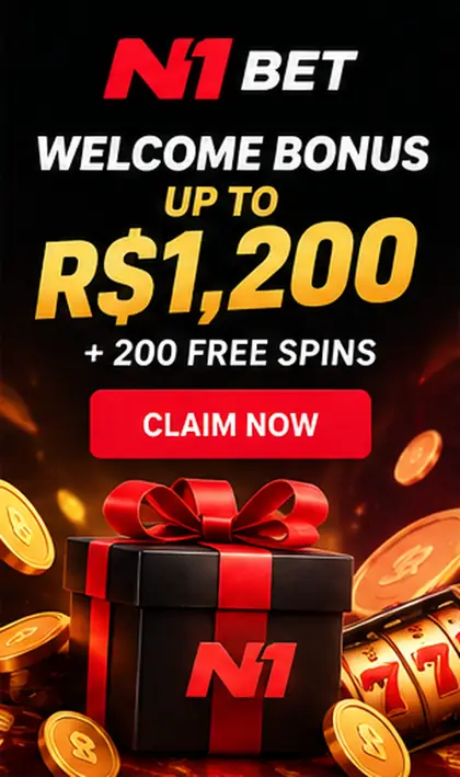 Oferta de boas-vindas de N1 Bet. Antes de aceitar, confira o rollover e a aposta máxima.