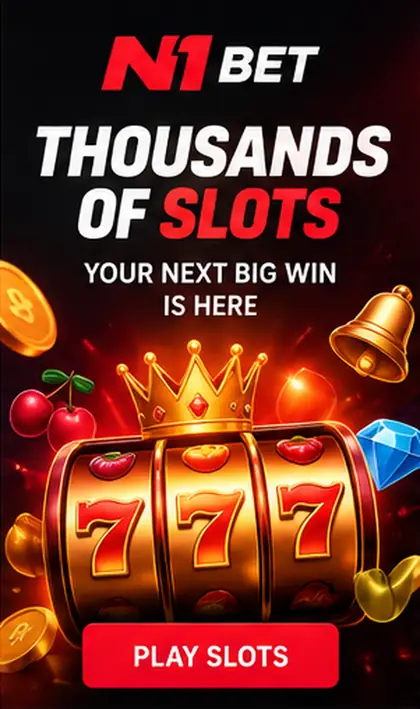 Slots em N1 Bet: o RTP de cada jogo aparece no menu de informações.