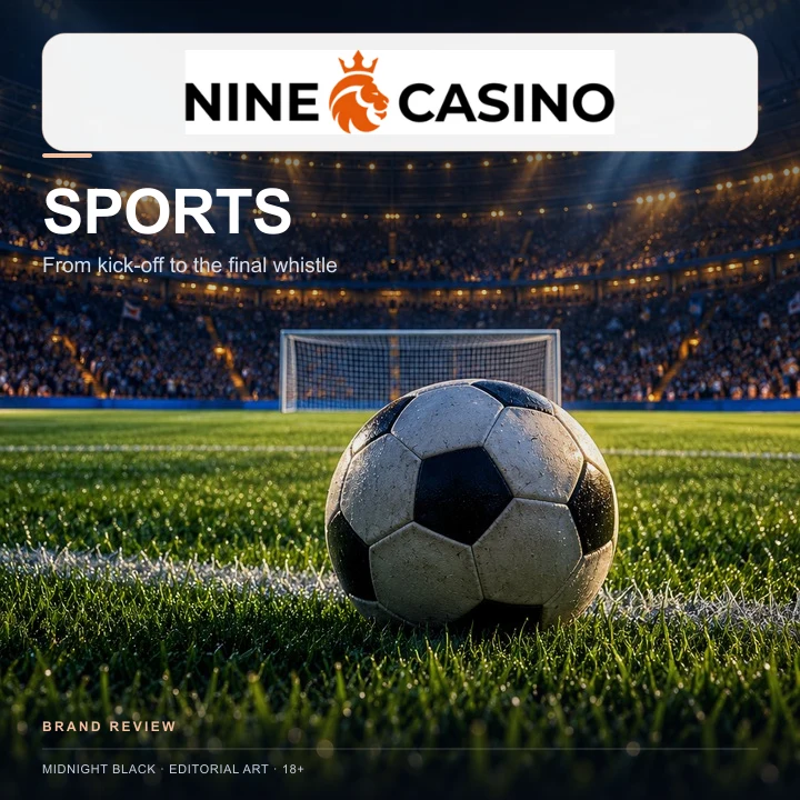 NineCasino também aceita apostas esportivas; o bônus de cassino e o de esportes costumam ser diferentes.