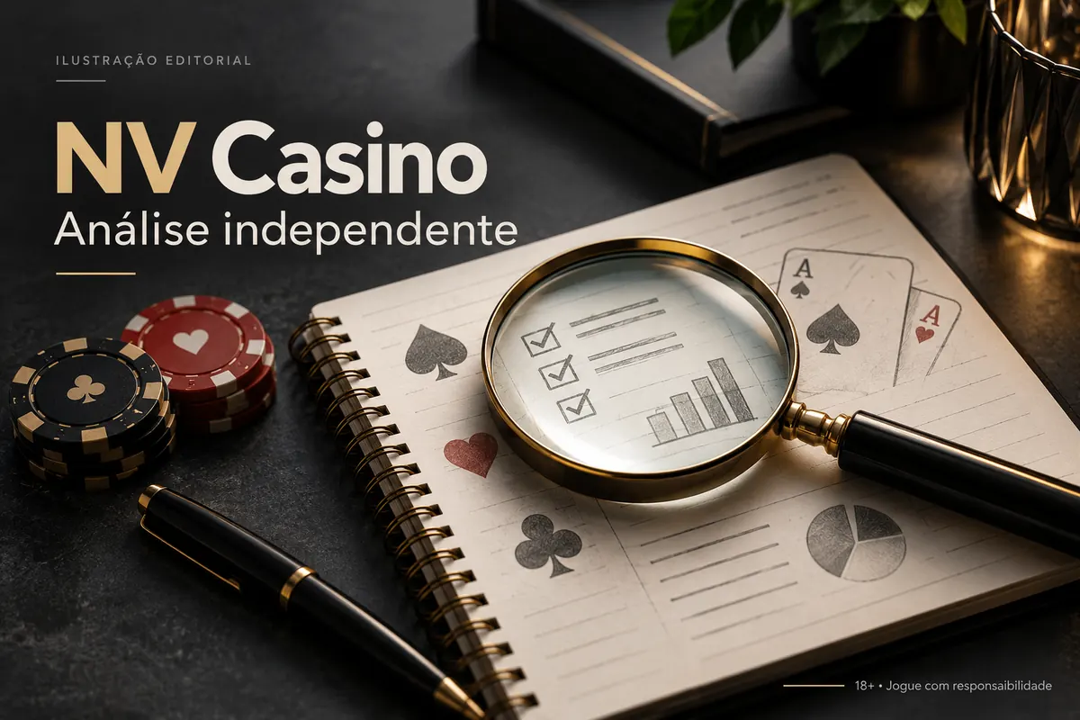 Análise independente de NV Casino: o que verificamos antes de recomendar. Ilustração editorial.