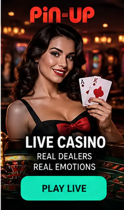 Casino en vivo de Pin-Up: mesas con crupier real.