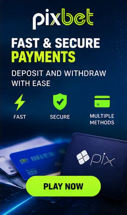 Pagamentos em Pixbet: deposite e saque com métodos no seu nome.