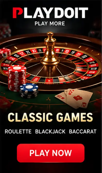 Casino en vivo de Playdoit: mesas con crupier real.