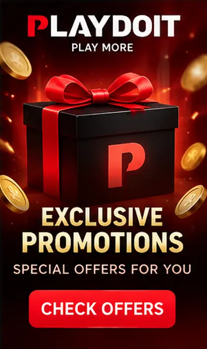 Oferta de bienvenida de Playdoit. Antes de aceptarla, revisa el rollover y la apuesta máxima.