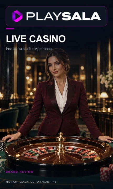 Casino en vivo de Playsala: mesas con crupier real.