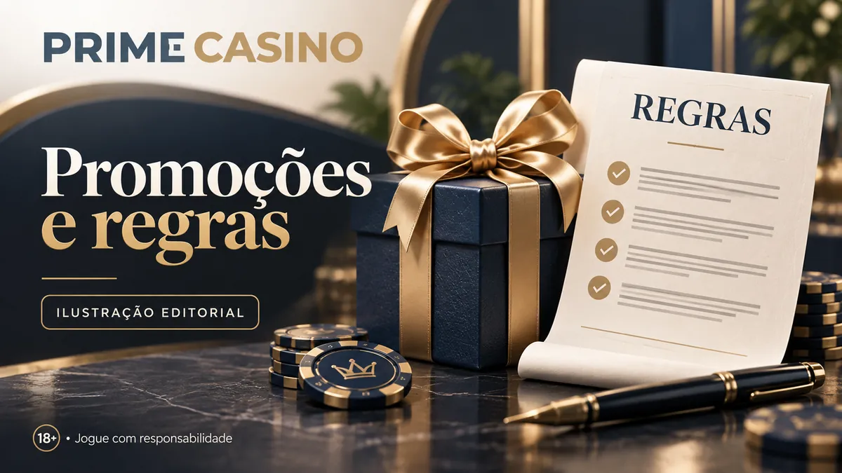 Ilustração de caixa de presente ao lado de uma lista de regras